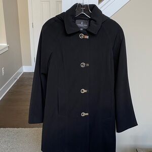 London Fog Black Trench Coat